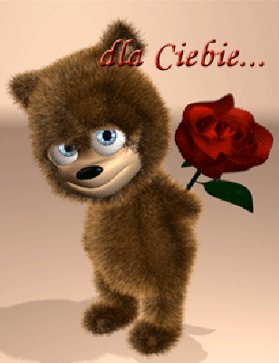 Kwiaty dla ciebie od misia